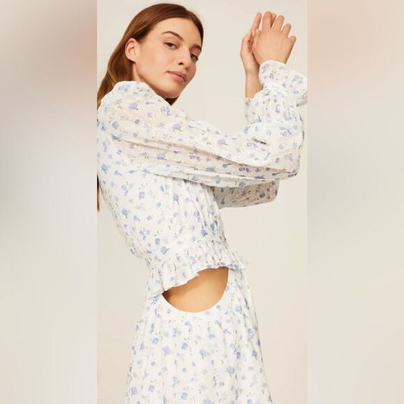 One33 Social Cutout Floral Mini Dress Size 12 - Picture 4 of 10